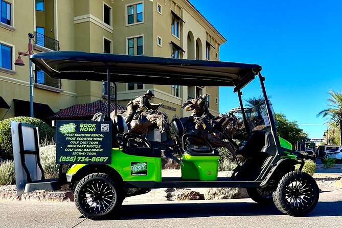 1.5 Hour Stretch Limo Golf Cart Tour, Ultimate Old Town Exploration - Why a golf cart makes sense in Old Town Scottsdale