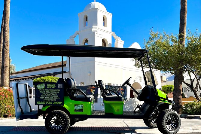 1.5 Hour Stretch Limo Golf Cart Tour, Ultimate Old Town Exploration - Main Street, the Arts District, and gallery country