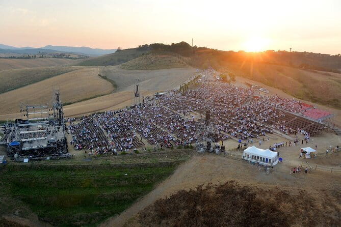 Andrea Bocelli concert LAJATICO Limousine Service from Florence - The 5 pm pickup in Florence