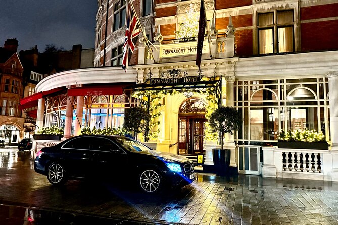 Chauffeur limo Services Heathrow Airport To/From anyLondon Hotel - Inside the Mercedes during the ride