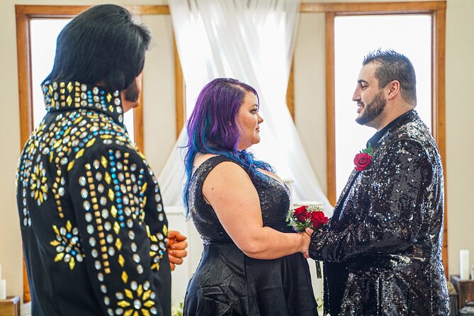 Elvis Wedding at The Little Vegas Chapel including Limousine Transportation - Legal wedding or vow renewal?