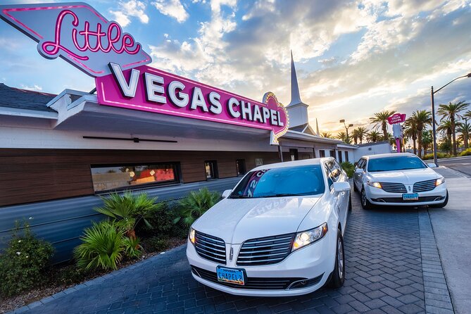 Elvis Wedding at The Little Vegas Chapel including Limousine Transportation - Photos begin before you reach the altar