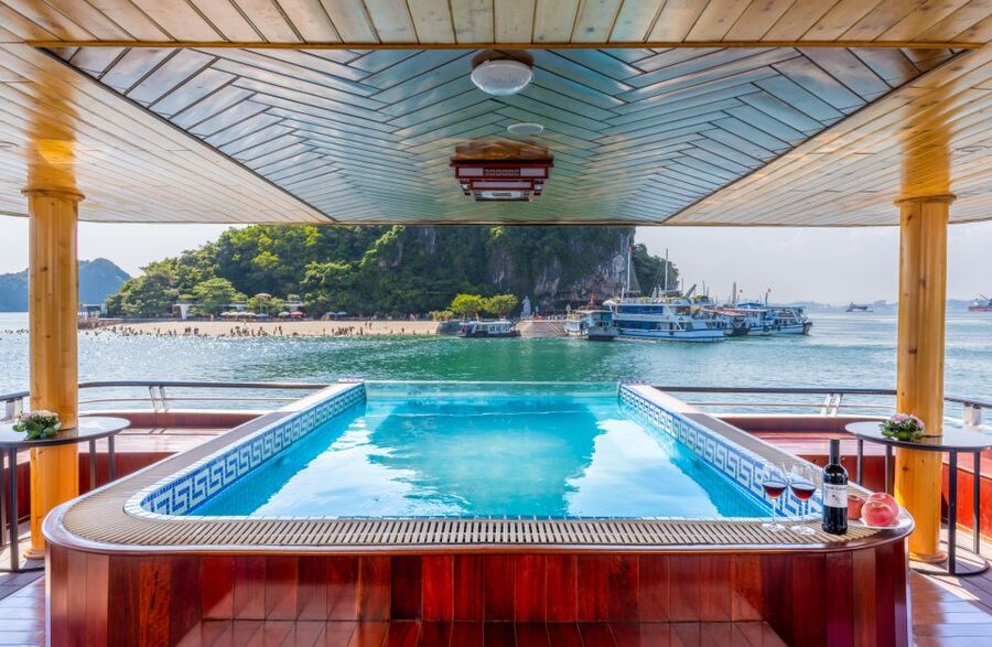 From Hanoi: 1-Day Halong 5-Star Cruise w/Jacuzzi & Limousine - The main tradeoff: comfort versus quiet