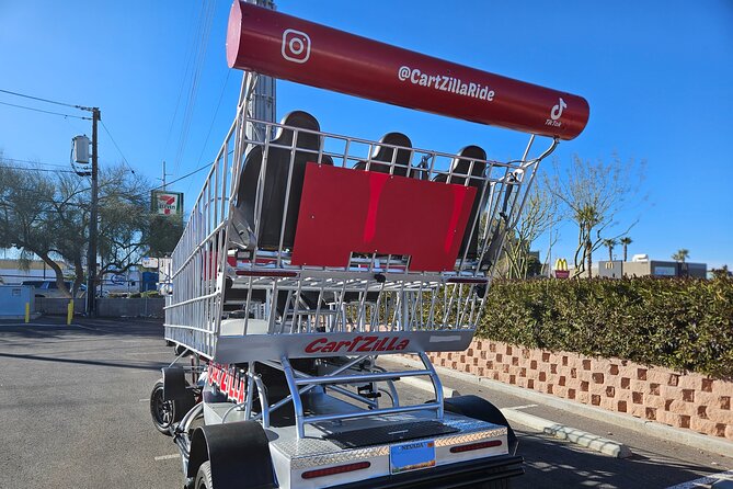 Giant Shopping Cart Limo Ride in Las Vegas - What the $64 price buys you