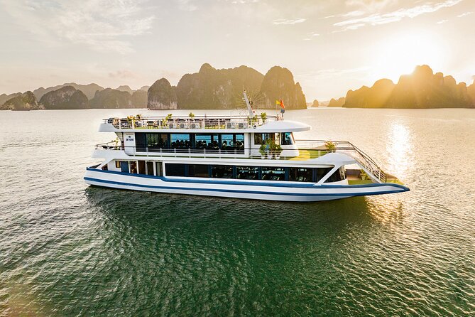 Halong Bay Luxury cruise Day trip: Buffet Lunch, Limousine bus - Leaving Hanoi in a limousine bus