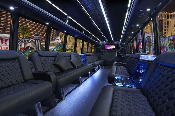 Las Vegas Strip at night like a Star with champagne by luxury limo - 3 or 5 hrs - Champagne, water, and the practical side of comfort