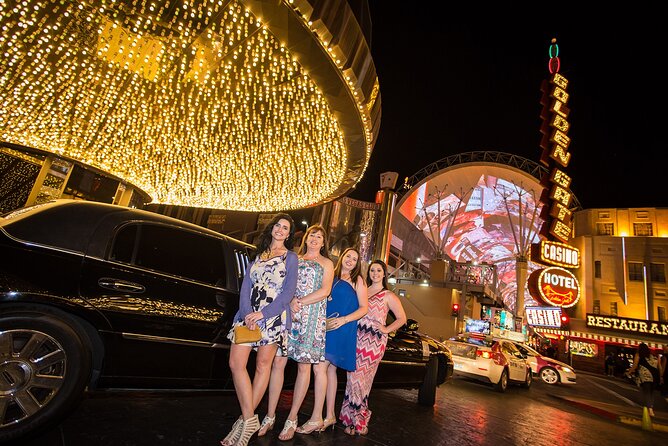 Las Vegas Strip by SUV Stretch Limo with Personal Photographer - Comfort, capacity, and the 21-plus rule