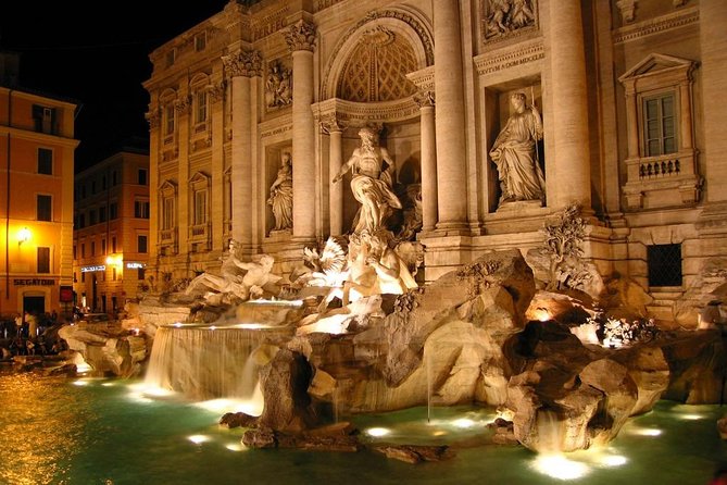 Private Tour Rome By Night with Limo service and English Speaking Driver - Trevi Fountain is the classic photo stop