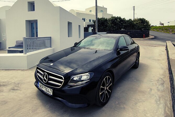 Santorini VIP Limousine Transfer Services - Inside the Mercedes-Benz E Class